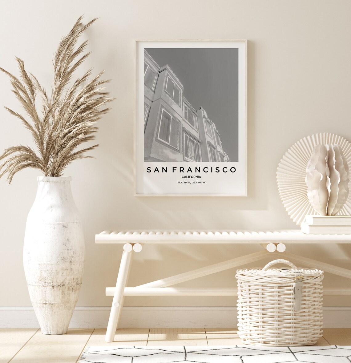 San Francisco Travel Poster San Francisco Print San Francisco Photo Print Black And White Photography Monochrome Travel Photography - Image 2