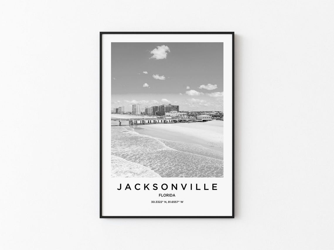 Jacksonville Art Jacksonville Print Jacksonville Poster Jacksonville Art Jacksonville Photo Jacksonville Map Jacksonville Painting