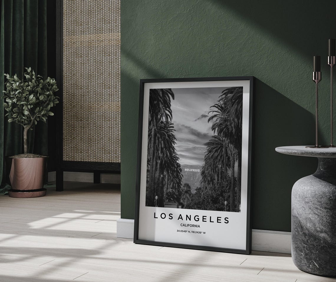 Los Angeles Art Los Angeles Print Los Angeles Poster Los Angeles Art Los Angeles Photo Los Angeles Map Los Angeles Painting - Image 2