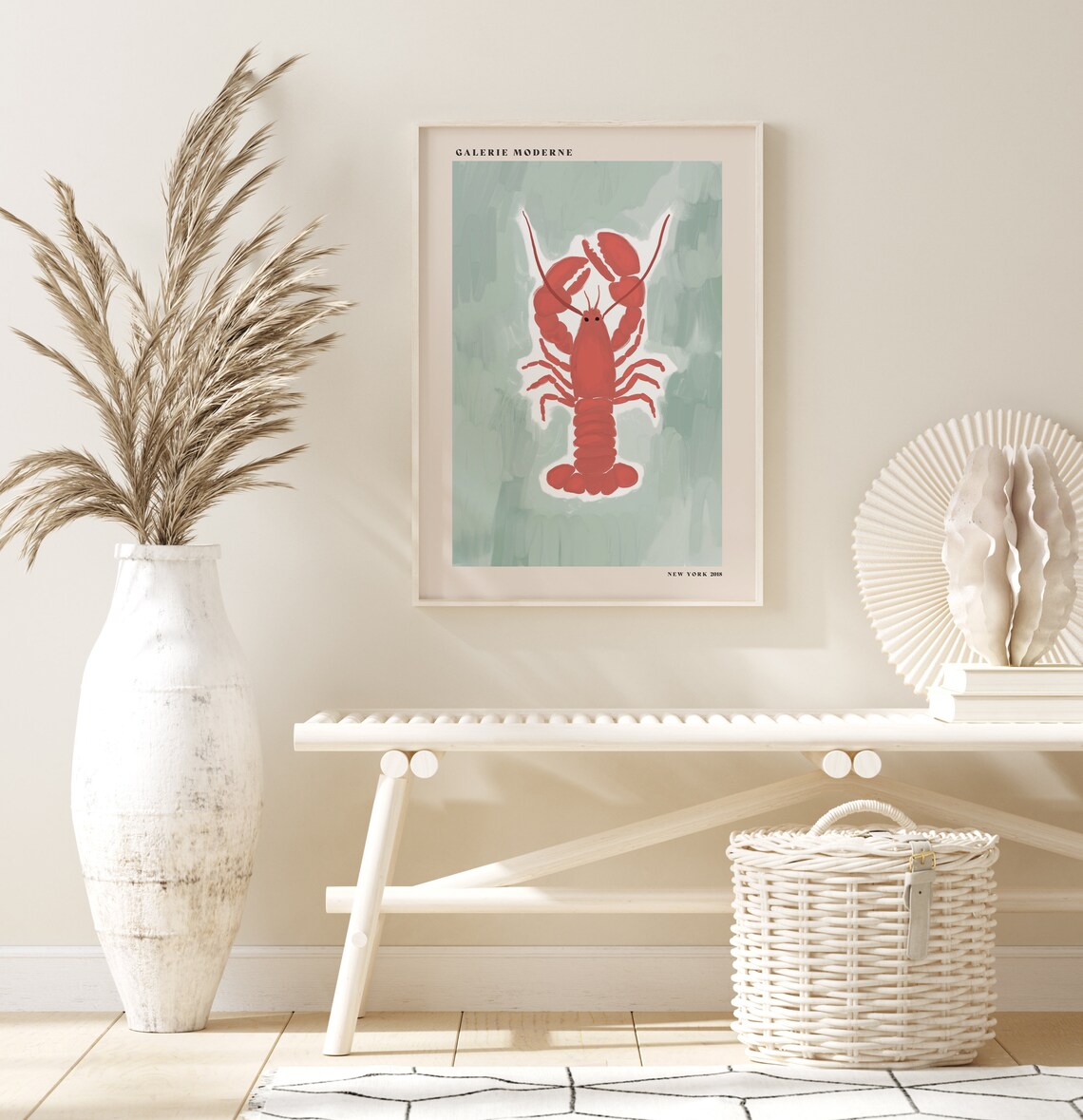 Lobster Art Print Fun Poster Modern Kitchen Wall Decor Kitchen Wall Art Lobster Kitchen Poster Fruit Kitchen Print - Image 3