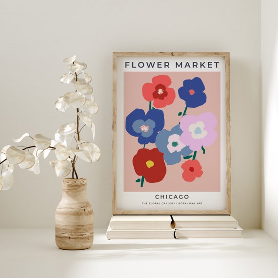 Chicago Flower Market Print Matisse Flower Poster Cut Out Matisse Print Matisse Plant Flower A2 A3 A4 A5 Exhibition Poster