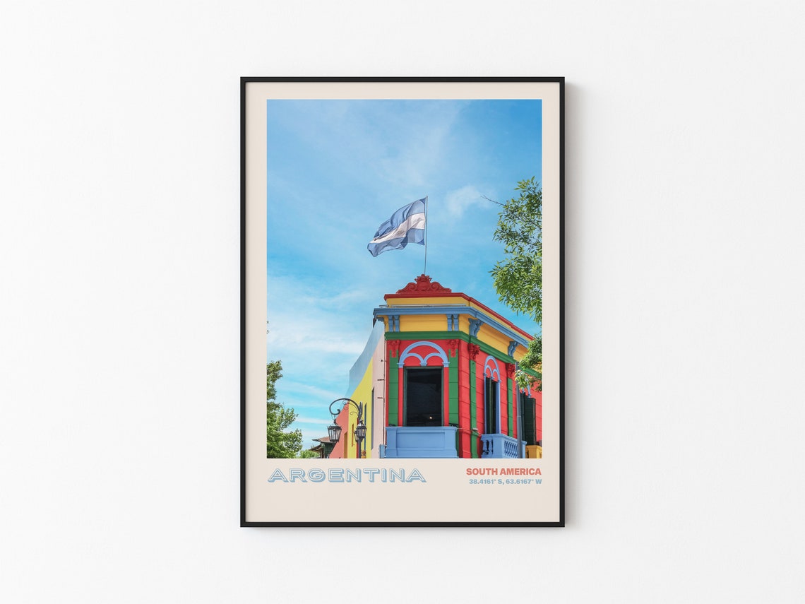 Argentina Travel Poster Argentina Print Argentina Photo Print Argentina Wall Decor Argentina Travel Art Argentina Picture Argentina 6 - Image 3