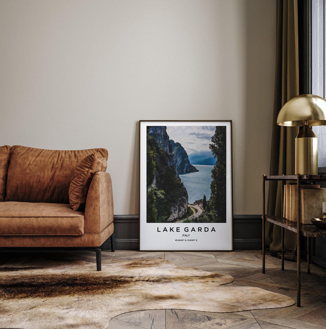 Lake Garda Italy Dramatic Cliffs Overlooking the Lake Waters Poster - Image 3