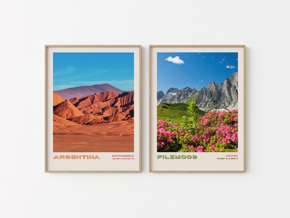 Argentina Travel Poster Argentina Print Argentina Photo Print Argentina Wall Decor Argentina Travel Art Argentina Picture Argentina 9 - Image 2