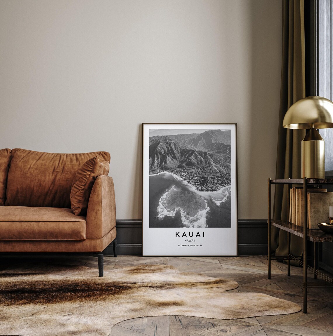 Kauai Travel Poster, Kauai Map Art Print - Image 3