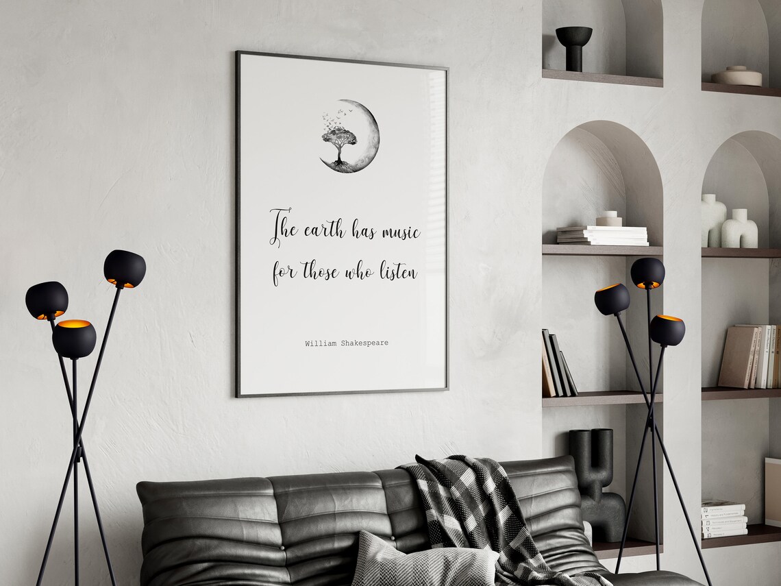 Shakespeare Literary Quote Art Print, Nature Quote - Image 2