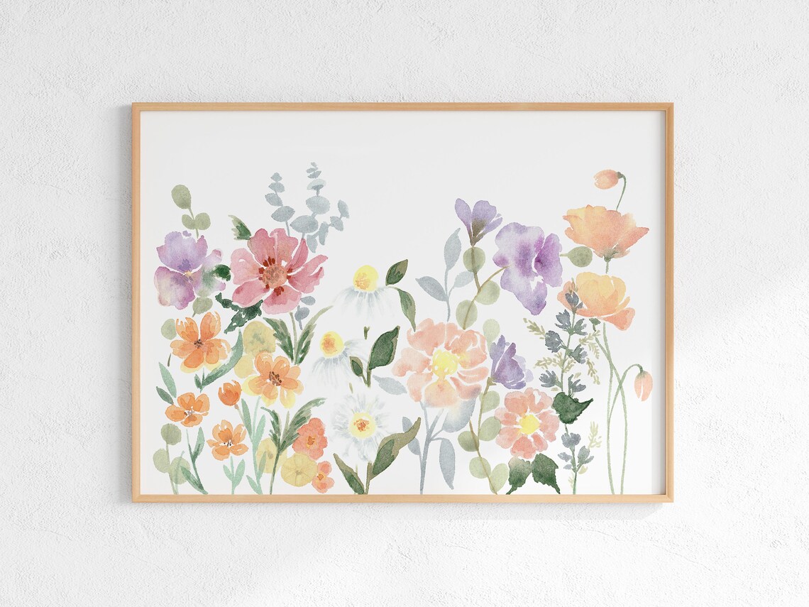 Floral Watercolor Wildflower Art Print, Botanical - Image 3