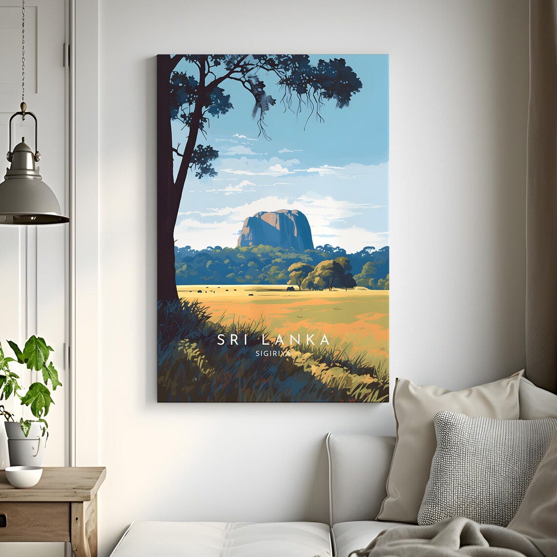 Sigiriya Travel Poster, Sri Lanka Home Decor - Image 3