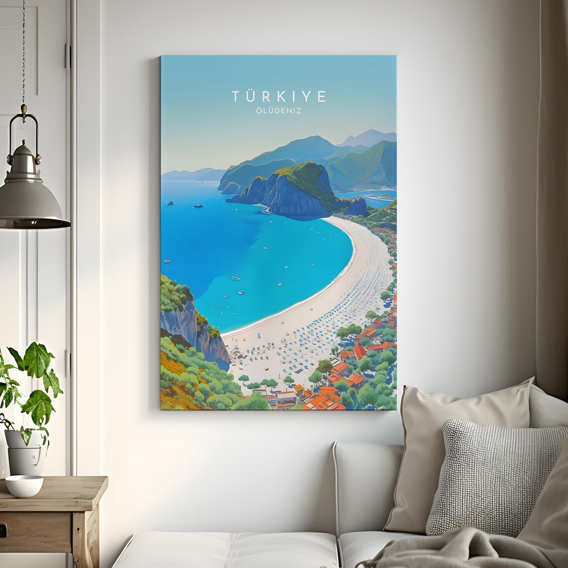 Oludeniz Travel Poster, Turkey Travel Print - Image 3