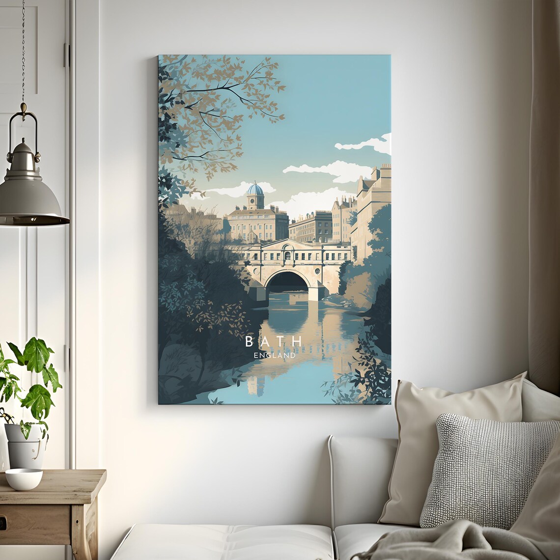 Bath England Travel Poster, Home Decor Art Print - Image 3
