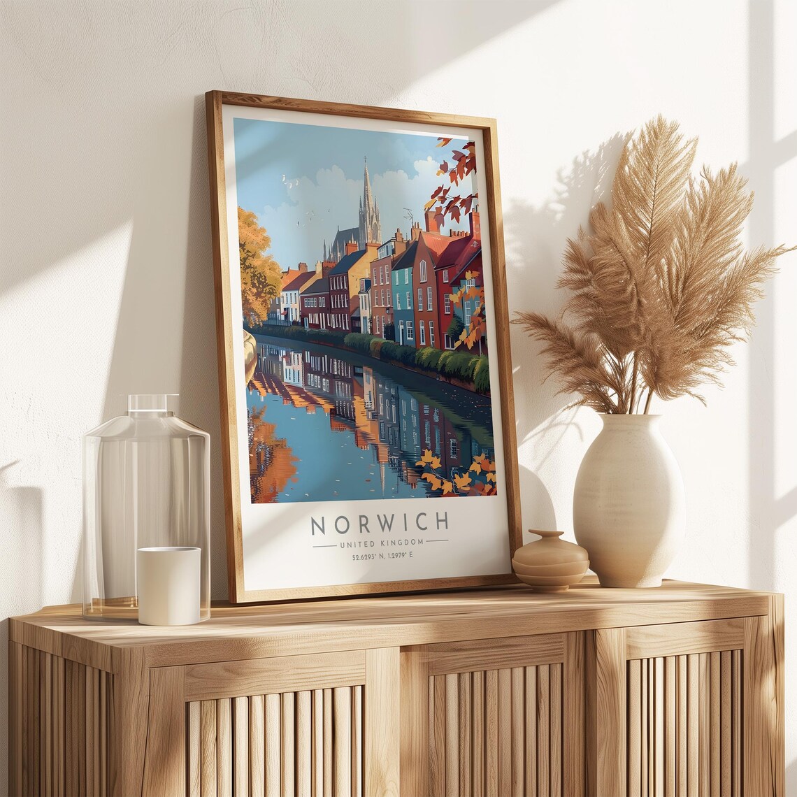 Norwich Travel Poster, England Travel Poster - Image 3