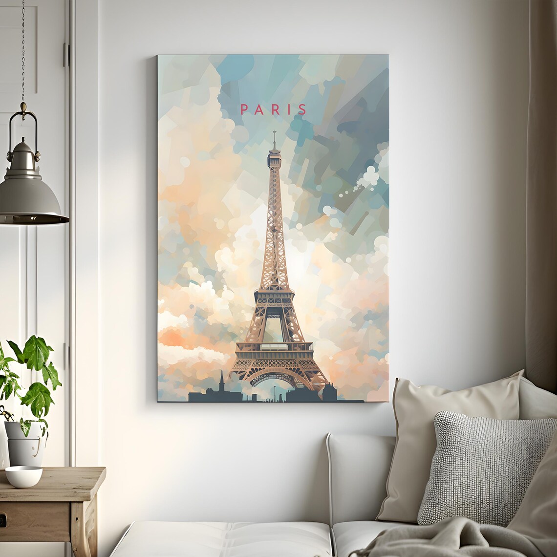 Paris Travel Poster, Eiffel Tower France Home Decor - Image 3