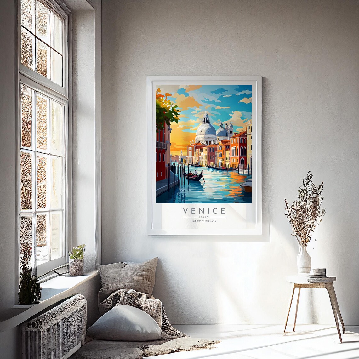 Venice Sunset Canal Gondola Grand Canal Golden Glow Travel Poster - Image 4