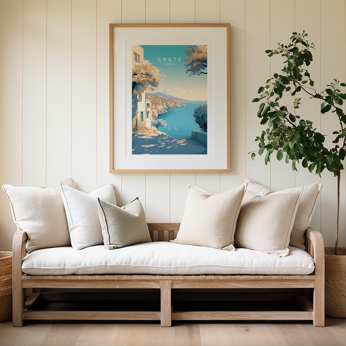 Crete Travel Print, Greece Coastal Destination Poster - Image 2