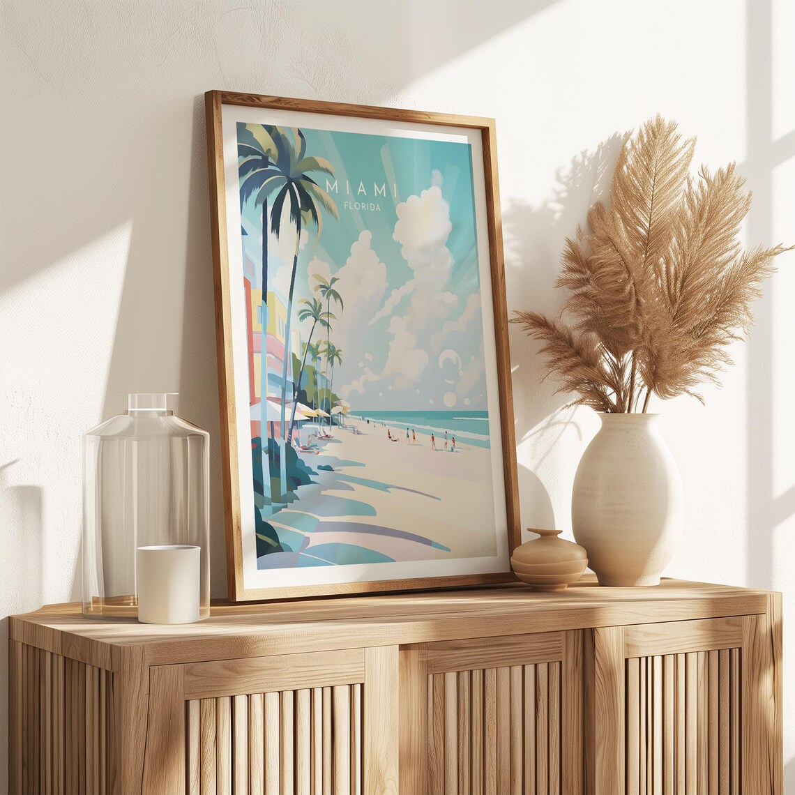 Miami Travel Poster, Florida United States Decor - Image 2
