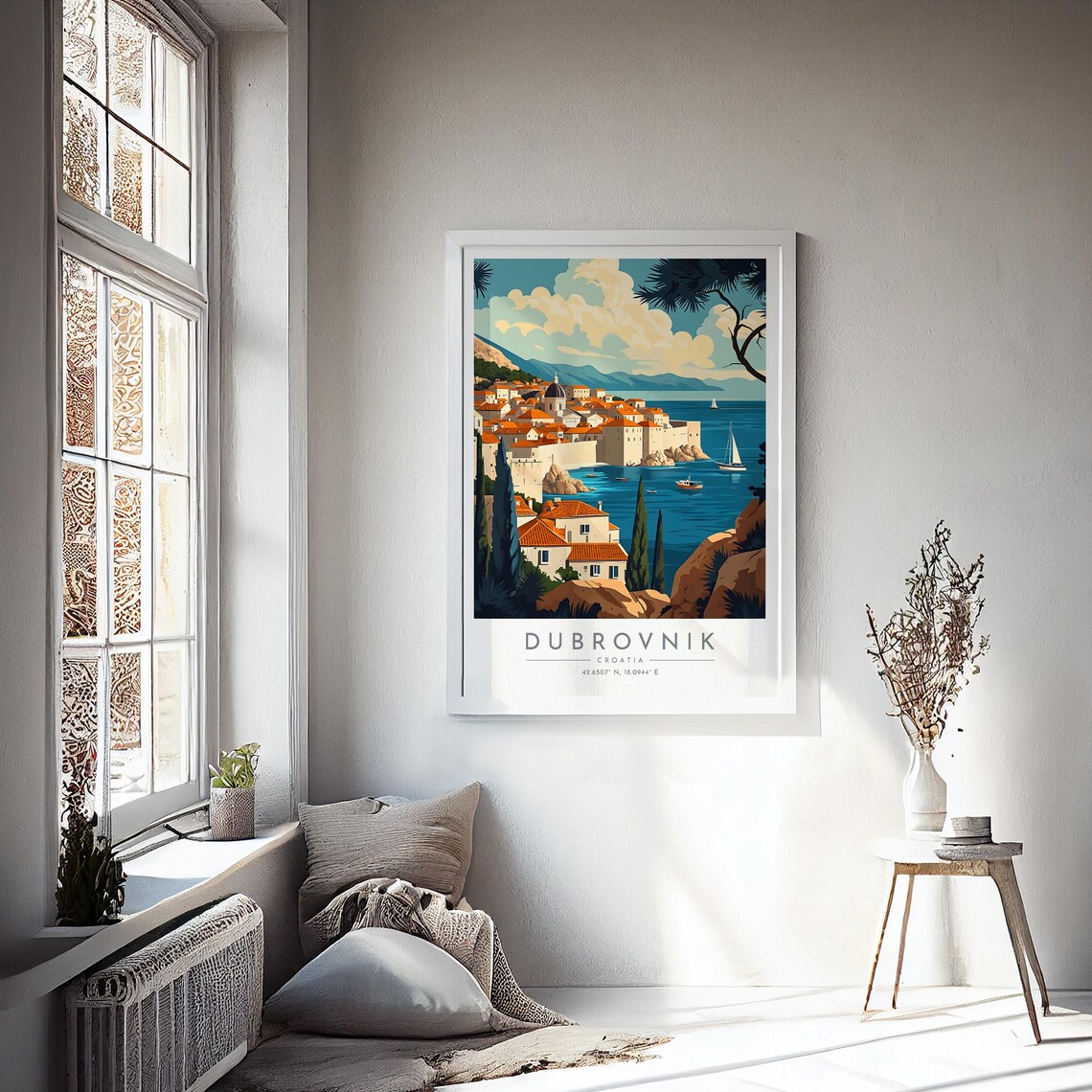 Dubrovnik Travel Poster, Croatia City Art Print - Image 4
