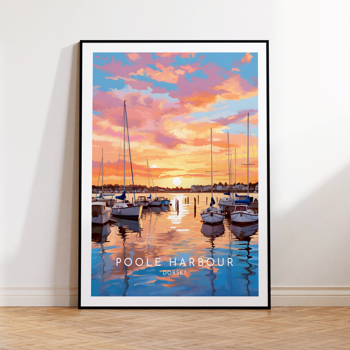 Poole Harbour England Dorset Travel Poster