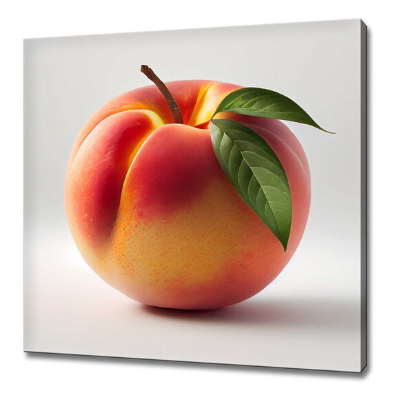 Peach Orange Fruit Kitchen Modern Design Home Decor Print Wall Art Picture Ready To Hang