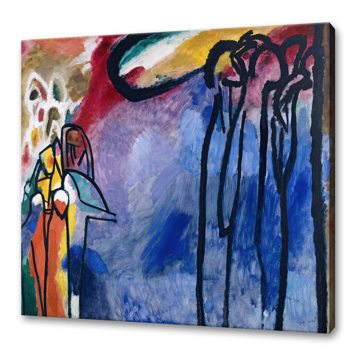 Wassily Kandinsky Improvisation 19 1911 Modern Classic Design Abstract Decor Reproduction Print Wall Art Picture