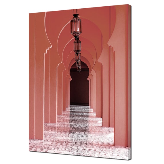 Morocco Style Architecture Arch Vintage Many Colours Print Wall Art Picture
