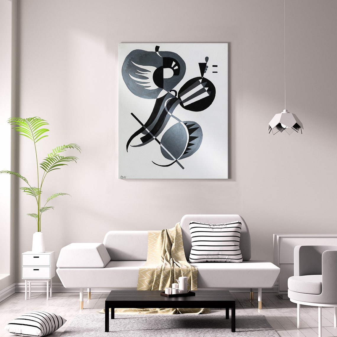 Wassily Kandinsky Sans Titre 1934 Classic Design Abstract Decor Reproduction Print Wall Art - Image 2
