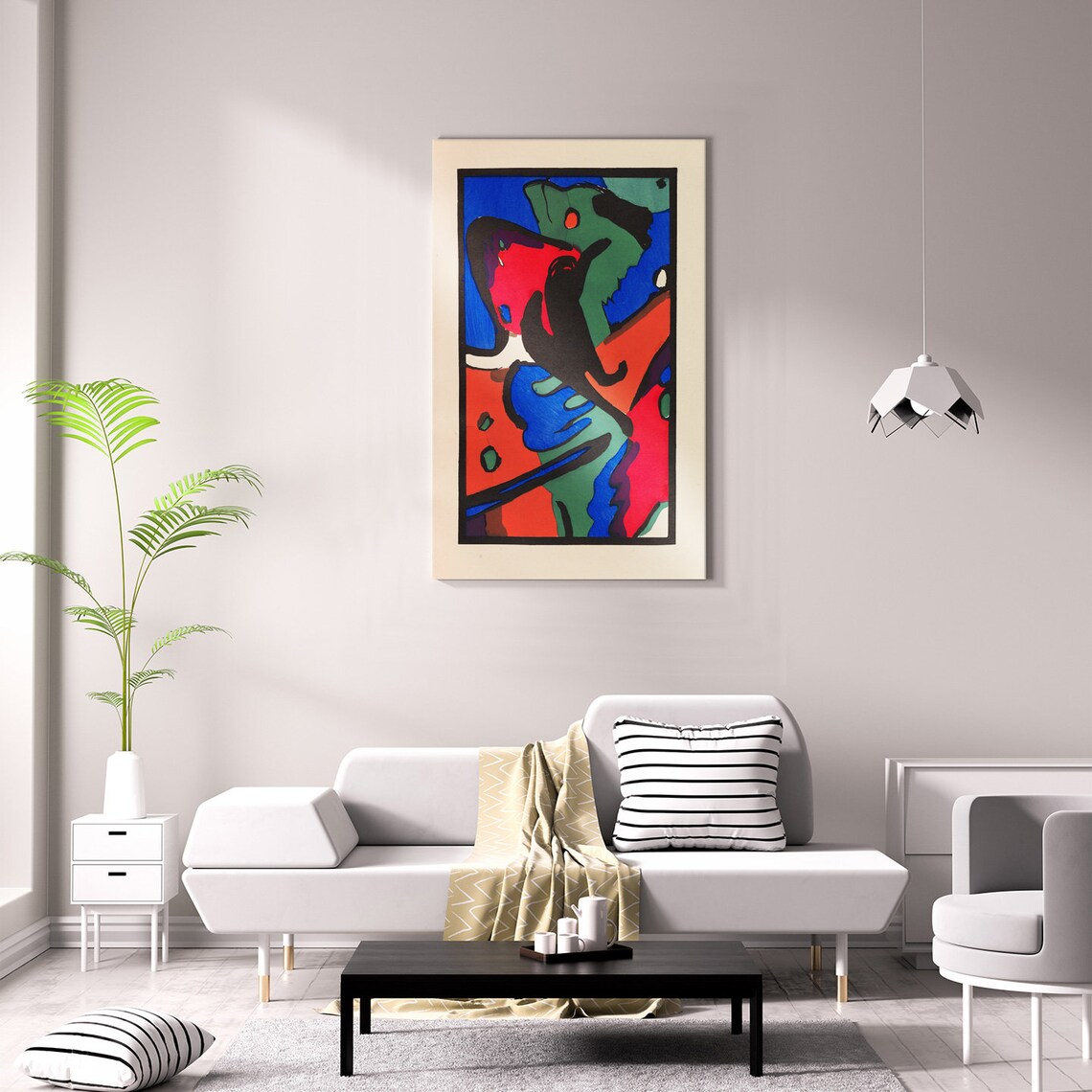 Wassily Kandinsky Der Blaue Reiter 1912 Bold Blue Rider Abstract Art Poster - Image 2