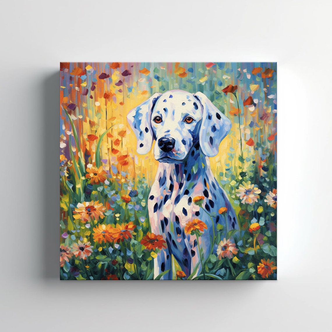 Dalmatian Dog Puppy Animal Print Gift For Dalmatian Dog Lover Colourful Dog Portrait Painting Print Dalmatian Dog Pet Wall Art - Image 3