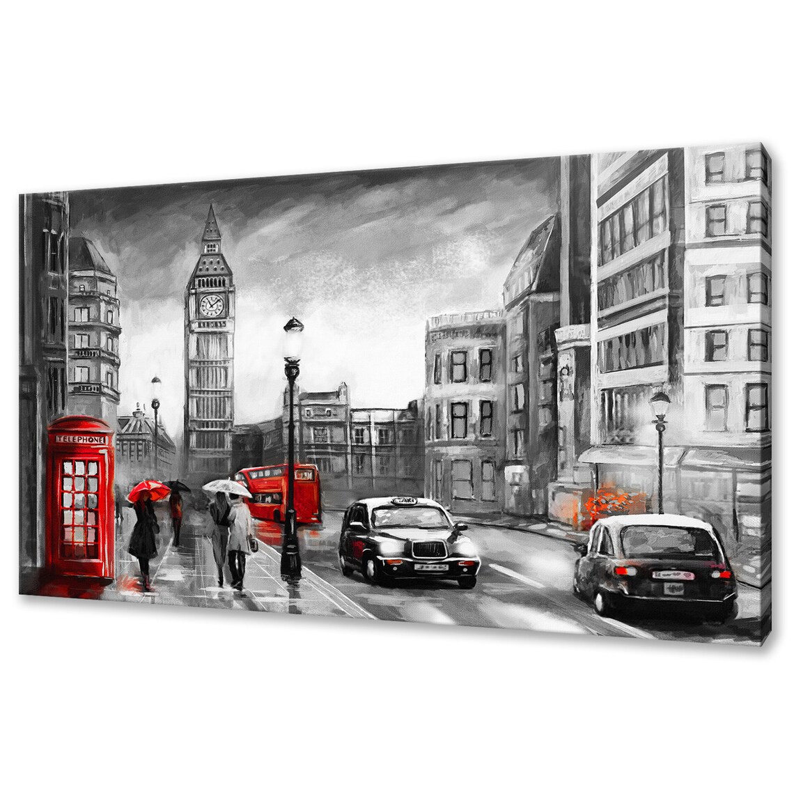 Oil-Painting-Style London Street View Art Print