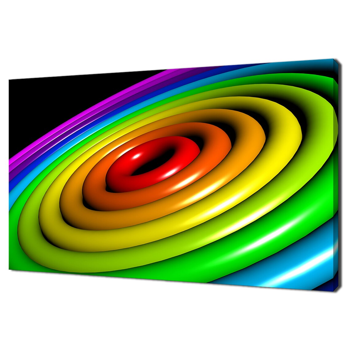 Rainbow Abstract Colourful Rings, Modern Design