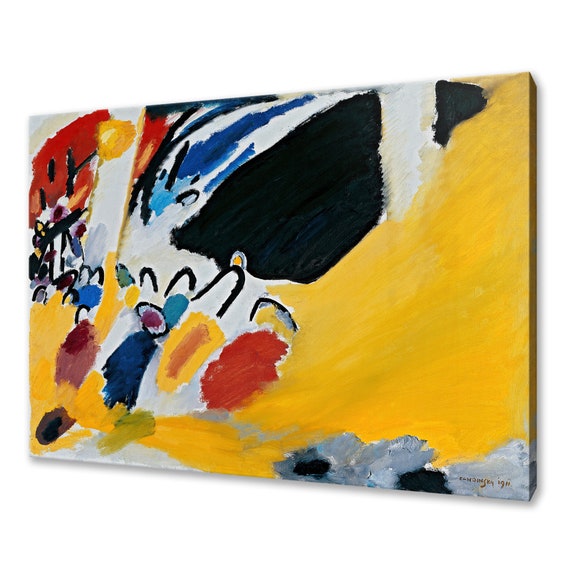 Wassily Kandinsky Impression Iii Concert 1911 Classic Design Abstract Decor Reproduction Print Wall Art