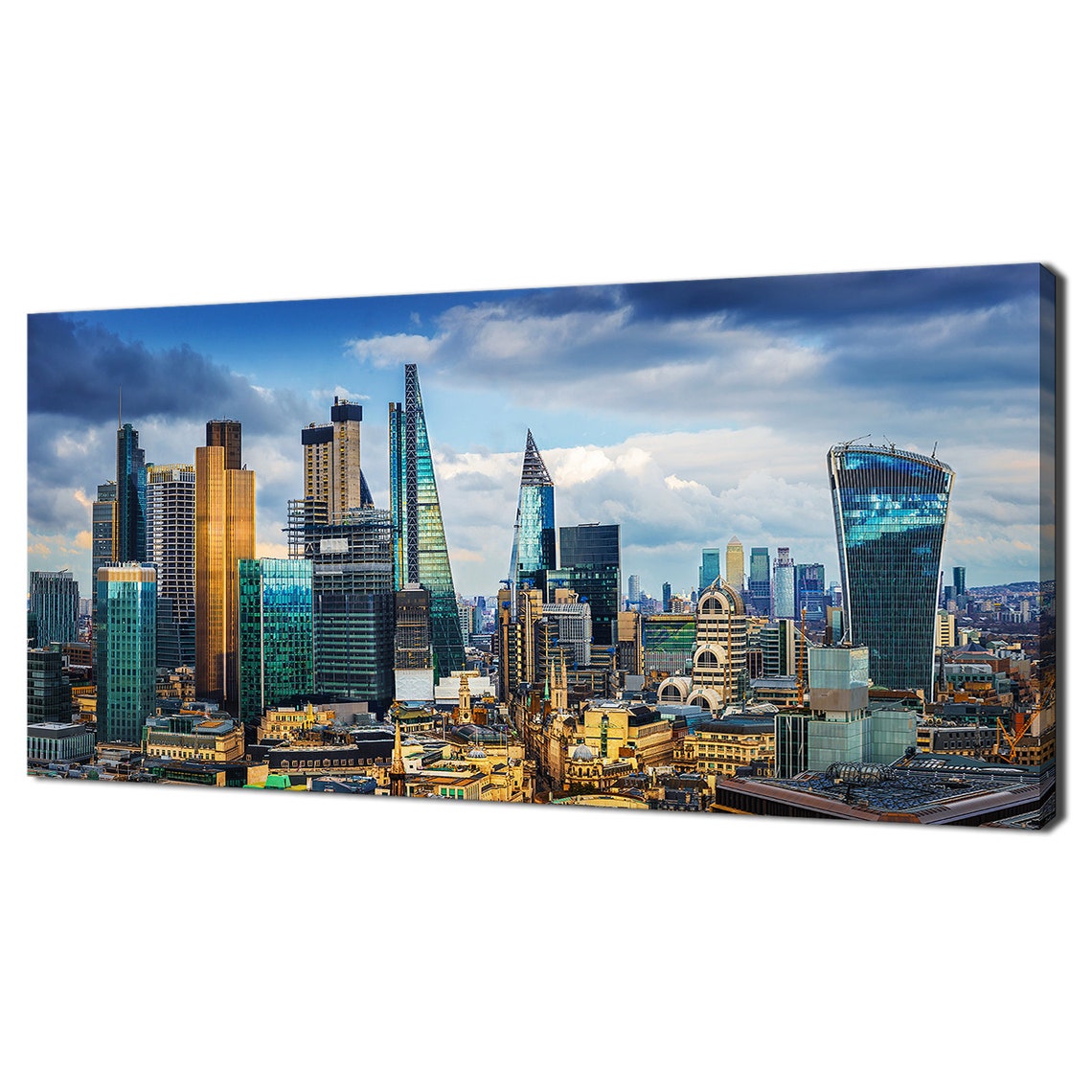 London City Financial District Skyscrapers Skyline Gherkin View Poster