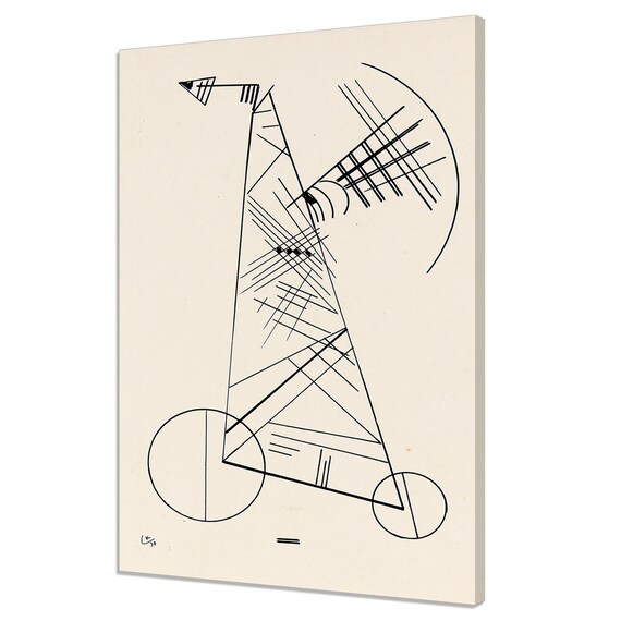Wassily Kandinsky Untitled 1930 Minimalist Black Line Abstract Art Print