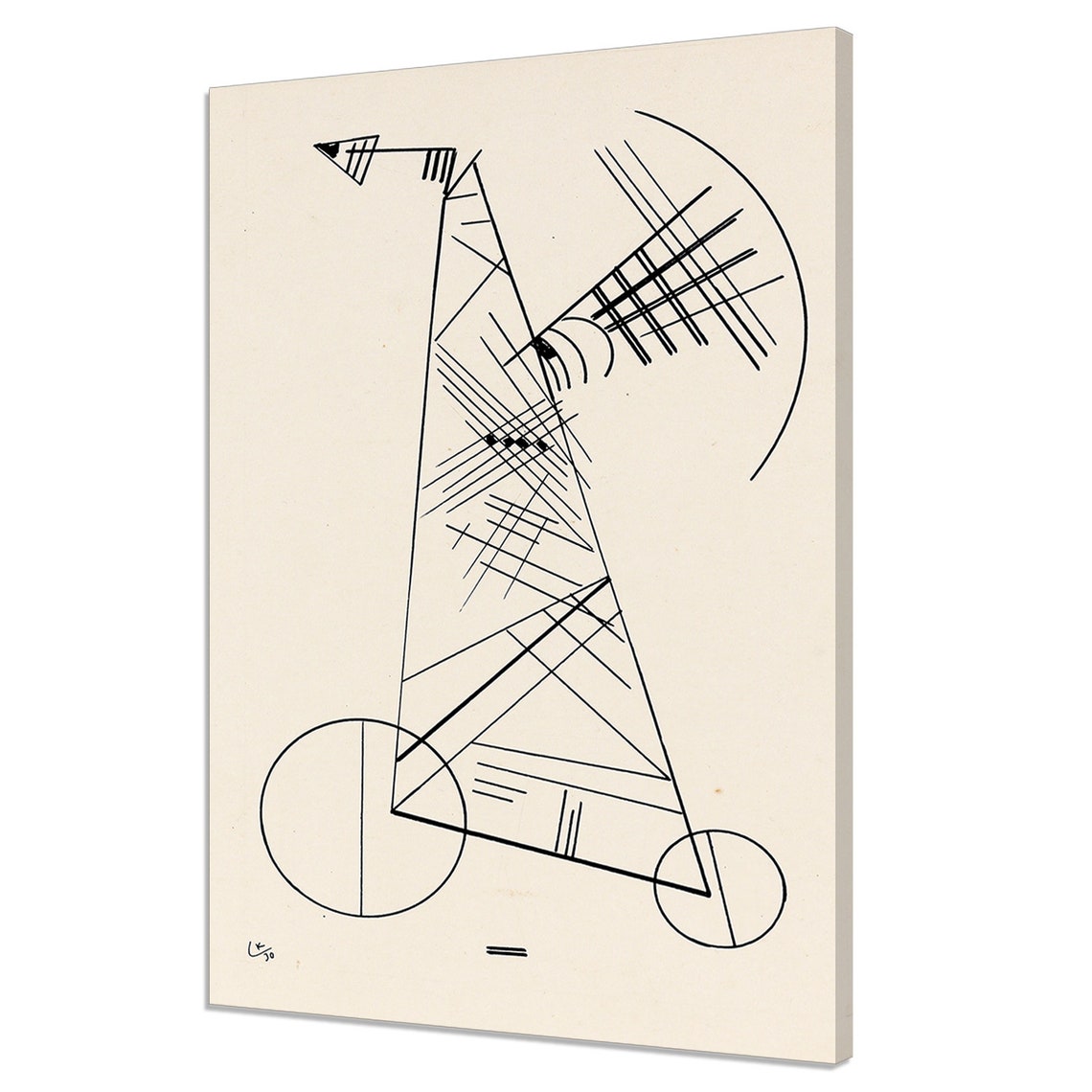Wassily Kandinsky Ohne Titel 1930 Classic Design Abstract Decor Reproduction Print Wall Art Picture