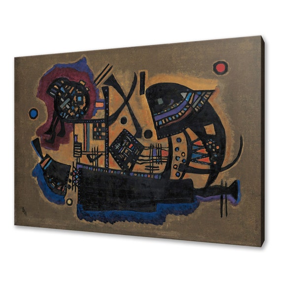 Wassily Kandinsky Geflecht Woven 1927 Classic Design Abstract Decor Reproduction Print Wall Art Picture