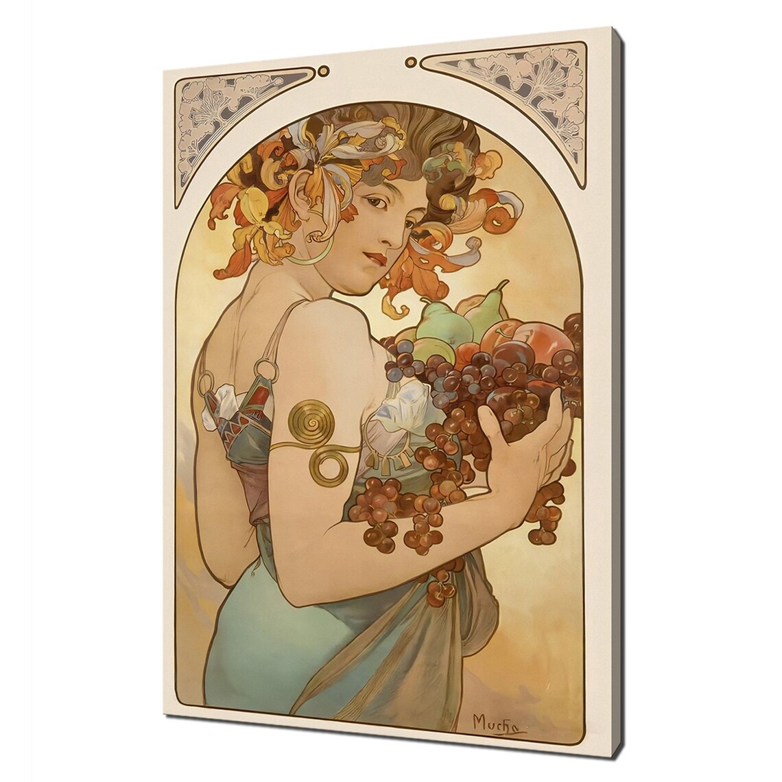 Alphonse Mucha Fruit 1897 Art Nouveau Reproduction Modern Style Print Wall Art Picture