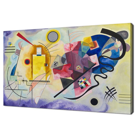 Wassily Kandinsky Yellow Red Blue 1925 Classic Design Abstract Decor Reproduction Print Wall Art Picture