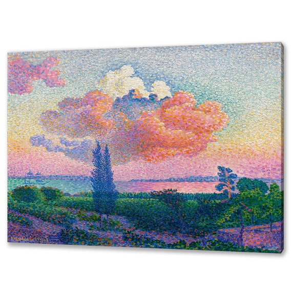 The Pink Cloud 1896 By Henri Edmond Cross Reproduction Modern Design Home Decor Print Wall Art Picture