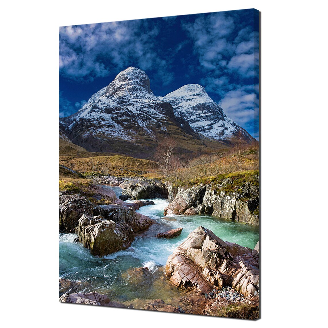 Glencoe Highlands Scotland Travel Poster, Modern Design