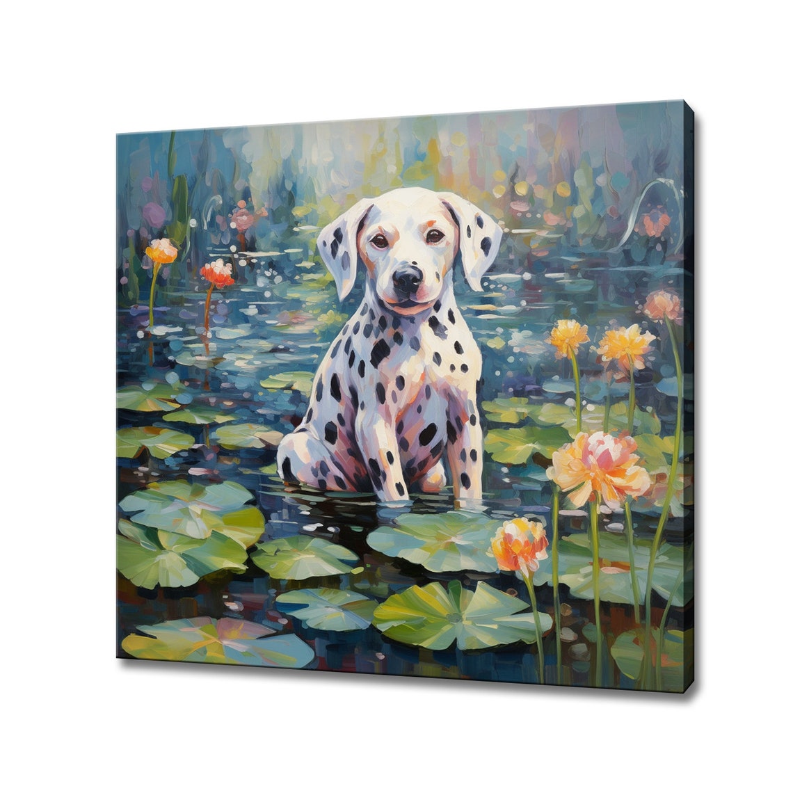 Cute Dalmatian Dog Animal Print Gift For Dalmatian Dog Lover Colourful Dog Portrait Painting Print Dalmatian Dog Pet Wall Art