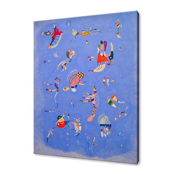 Wassily Kandinsky Sky Blue 1940 Classic Design Abstract Decor Reproduction Print Wall Art Picture