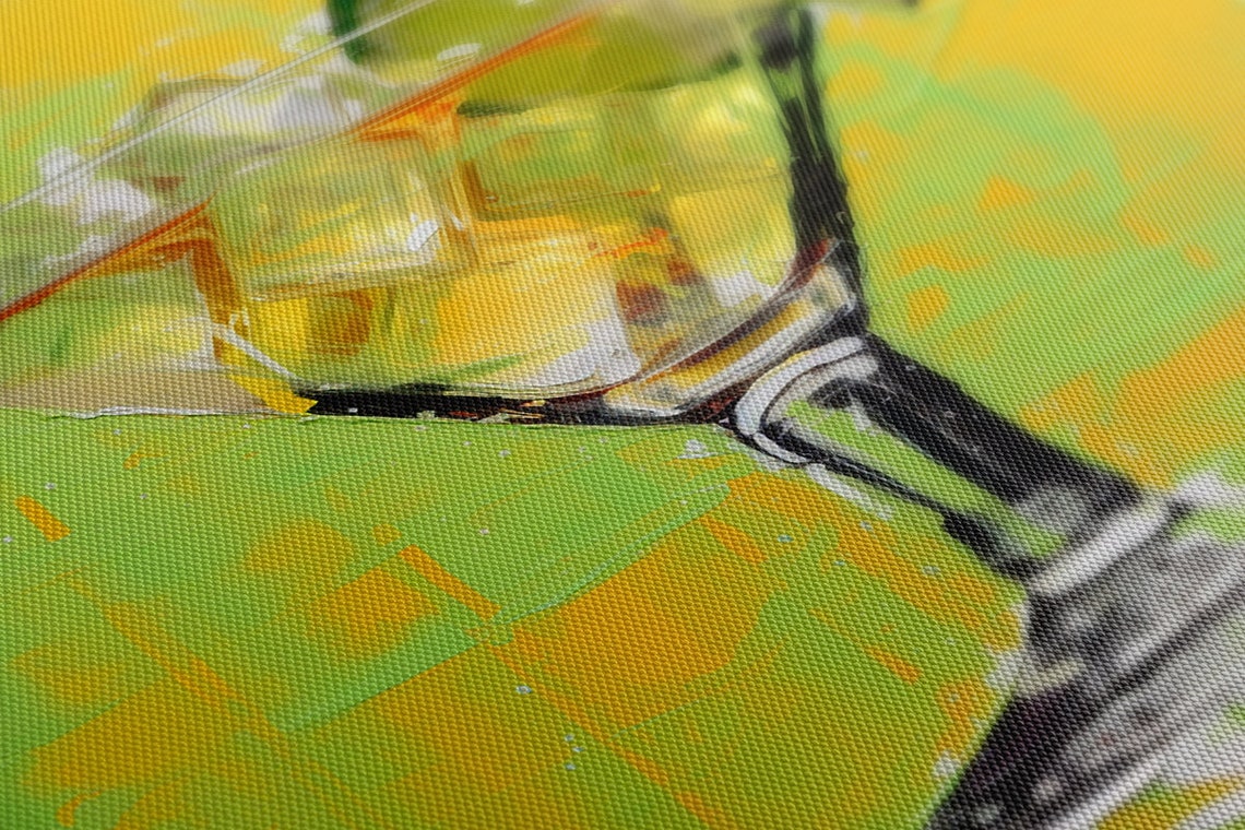 Margarita Glass Lime Wedge Yellow Green Citrus Cocktail Art Poster - Image 4