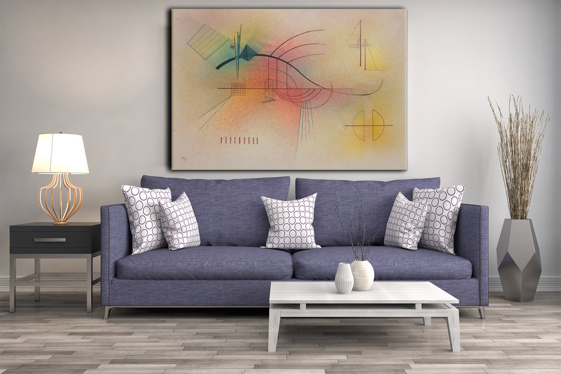 Wassily Kandinsky Linie Line 1929 Classic Design Abstract Decor Reproduction Print Wall Art - Image 2
