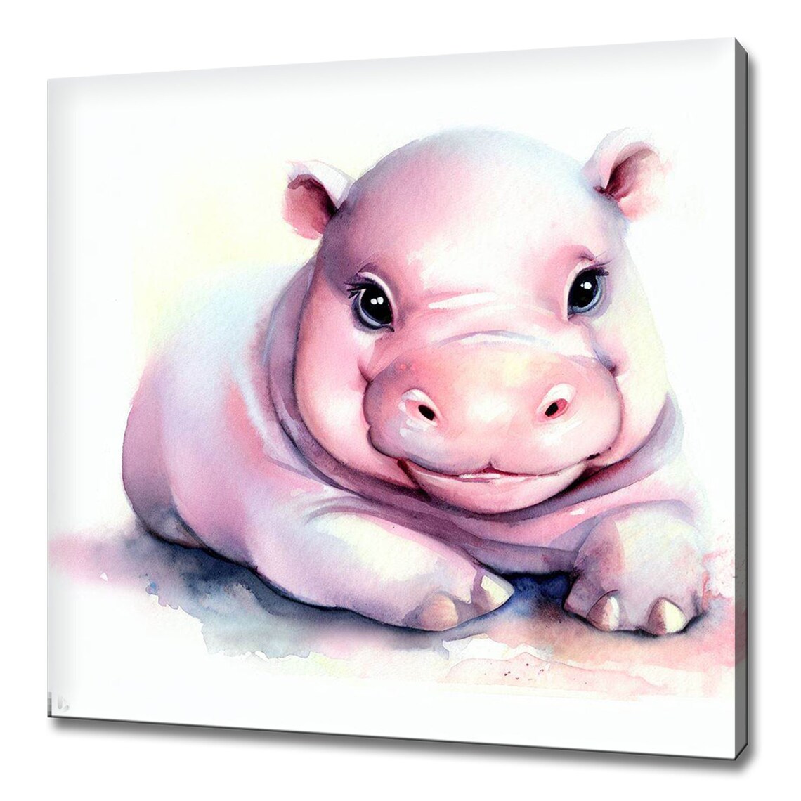 Cute Baby Animals Watercolor Collection Set Nursery Wall Art Kids Poster - Image 4