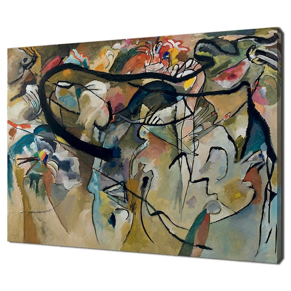 Wassily Kandinsky Composition V 1911 Abstract Classic Art Repro Poster