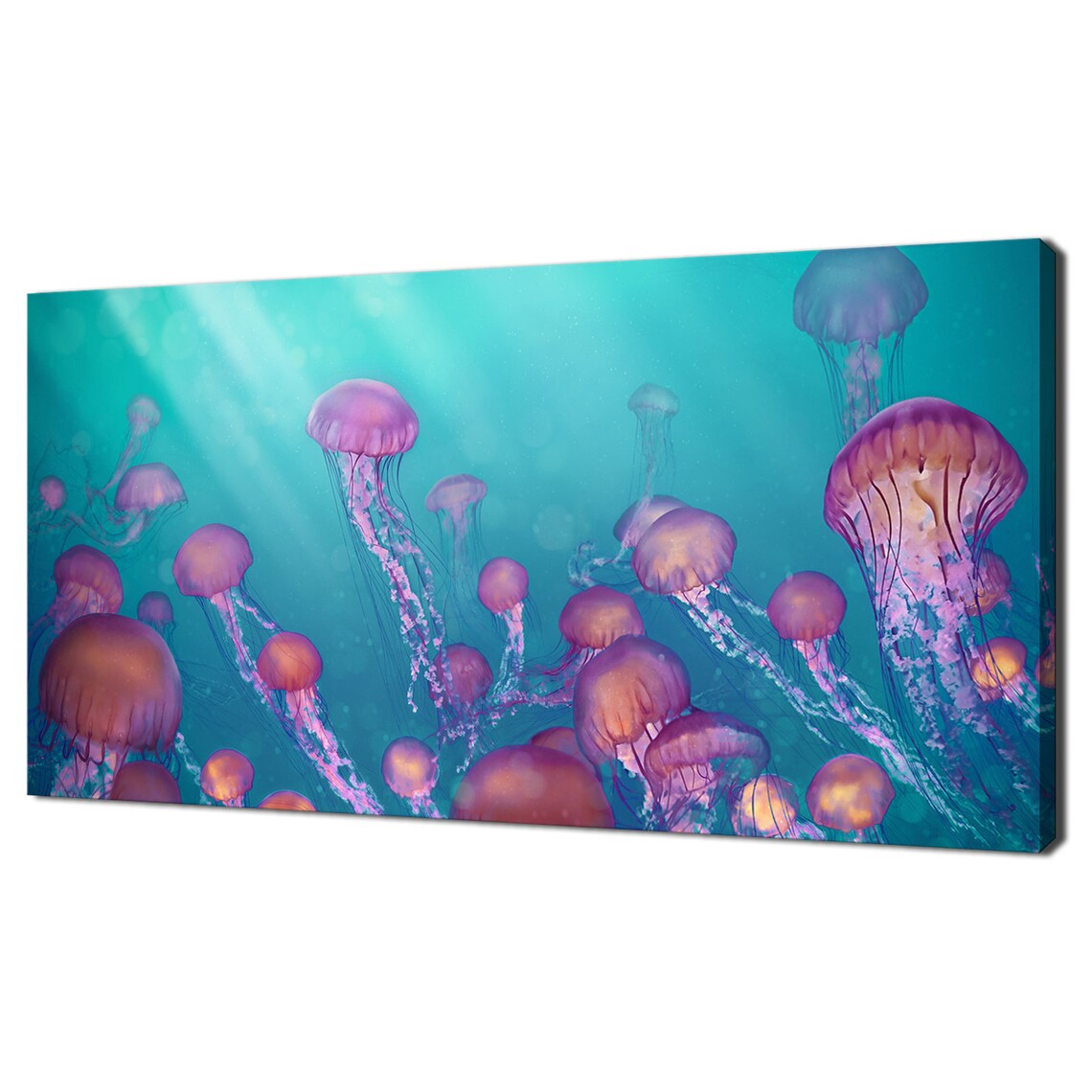 Jellyfish Family Modern Ocean Wall Art Print