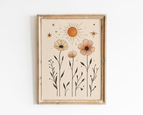 Mystical Folk Artsun Bedroom Decor Wall Art Print