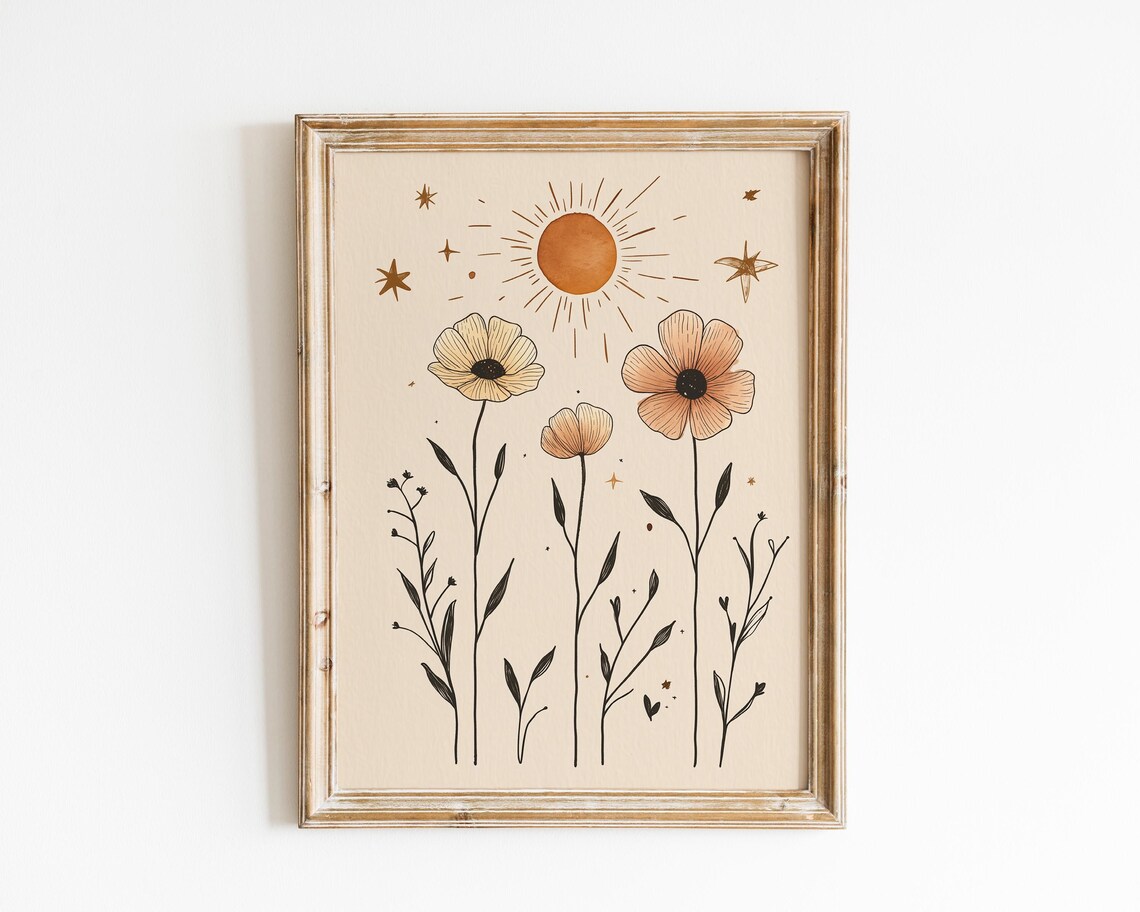 Mystical Folk Artsun Bedroom Decor Wall Art Print