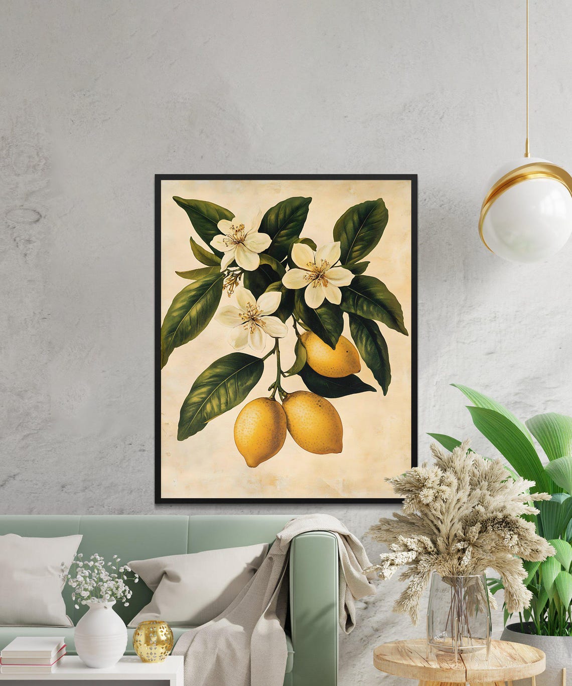 Trendy Lemon Wall Art Kitchen Decor Fruit Home Print For Your Space - Image 2