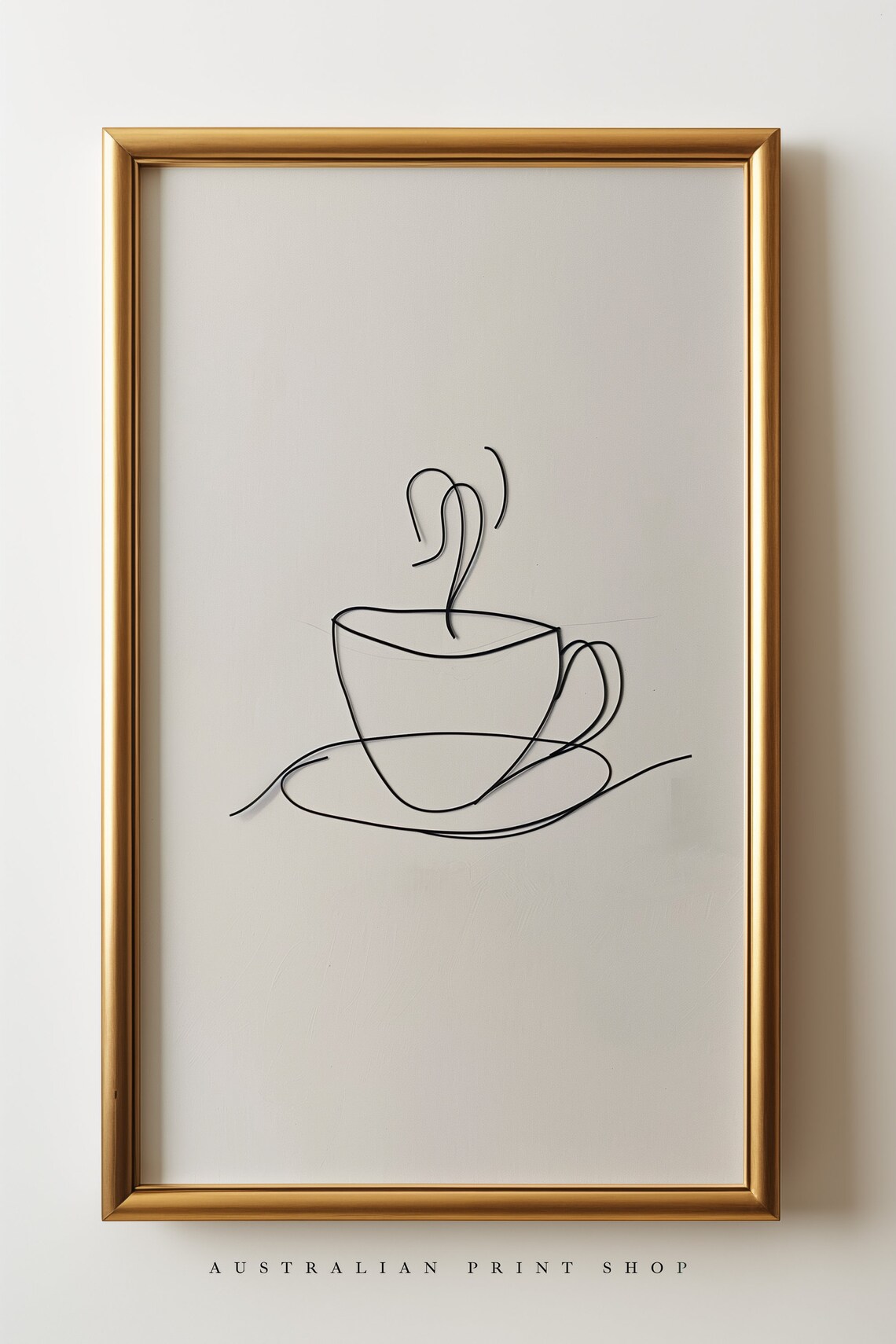 Minimalist Coffee And Tea Kitchen Art Inspirational Wall Line Art Print Minimalist Artwork Fine Line Print - Image 4