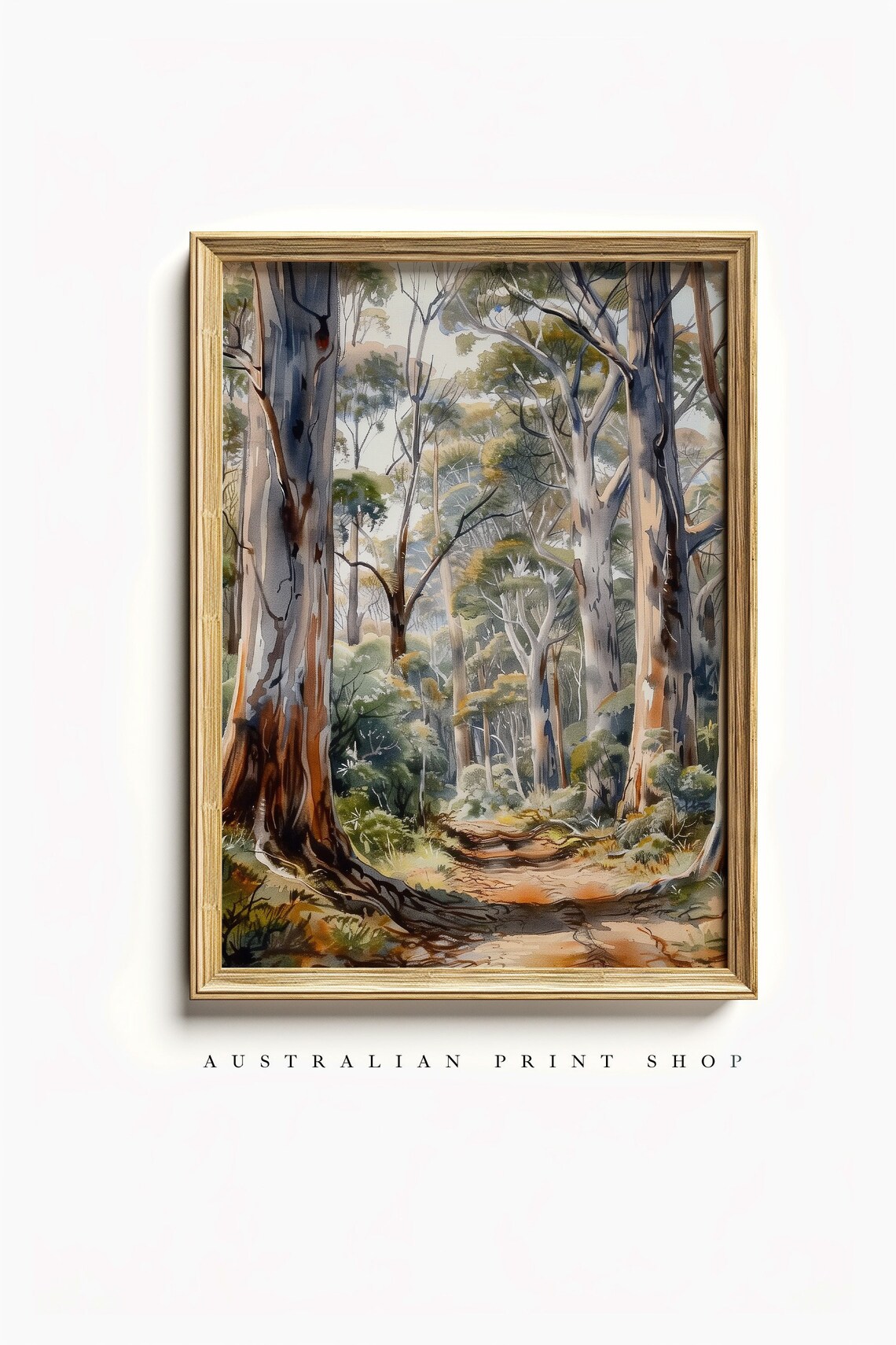 Australian Outback Giant Oak Tree, Rural Landscape Art Print
